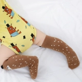 Альпака, хлопковые носки, детские гольфы, делается под заказ, лиса, енот, средней длины