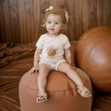 Брендовый детский спортивный костюм, хлопковый комплект, раздельные шорты для выхода на улицу, европейский стиль, короткий рукав, детская одежда