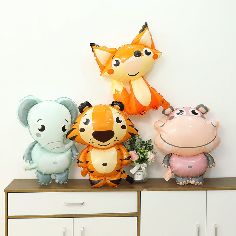 Dinosaur Balloon Baby Birthday Banquet Arrangement Props Walking Animal Aluminum Film Balloon Birthday Party Decoration Net Red