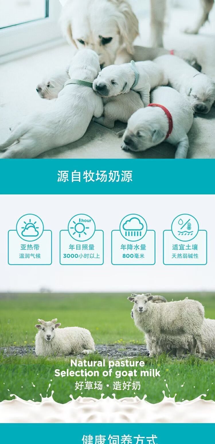 Sữa dê Wei Shi cho chó cưng mang thai cho con bú tuổi già mèo và chó công thức không gây dị ứng 200g - Cat / Dog Health bổ sung cho mèo con uống sữa gì