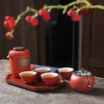 Kung Fu tea set home Tea Cup high-end holiday New Year travel wedding wedding to send girlfriends with hand gifts