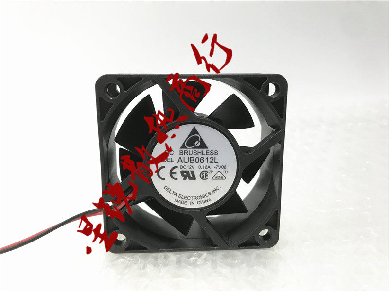 The new Delta AUB0612L-7V06 DC 12V 0 16A 6cm computer main case CPU cooling fan