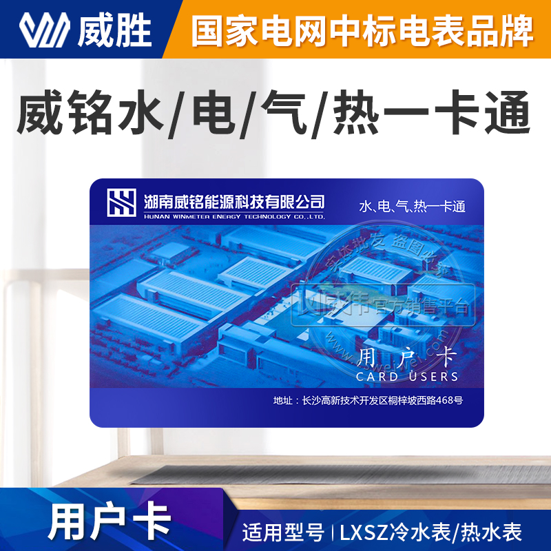 Weisheng Water Watch Card Smart IC Carwen Cold and Hot Water Water Watch Card Household Hydrometer Cardset