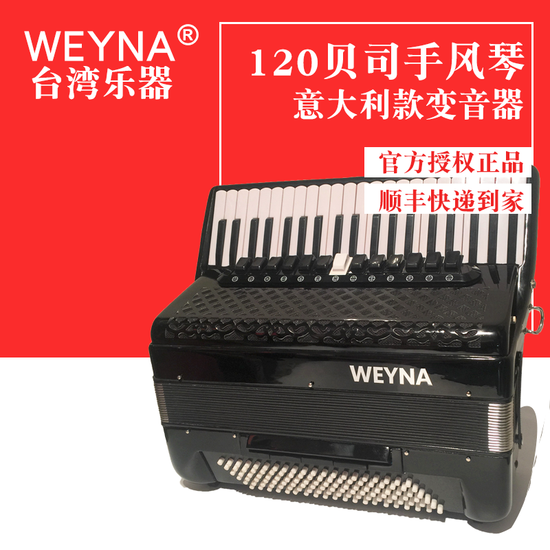 WEYNA Vienna ACCORDION 120 bass Adult professional German 41-key four-row spring accordion
