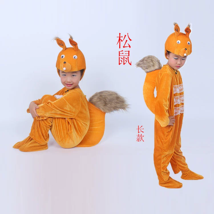 Ngày thiếu nhi Trang phục biểu diễn động vật dành cho người lớn Kangaroo Little Squirrel Song Drama Drama Dance Dance Quần áo