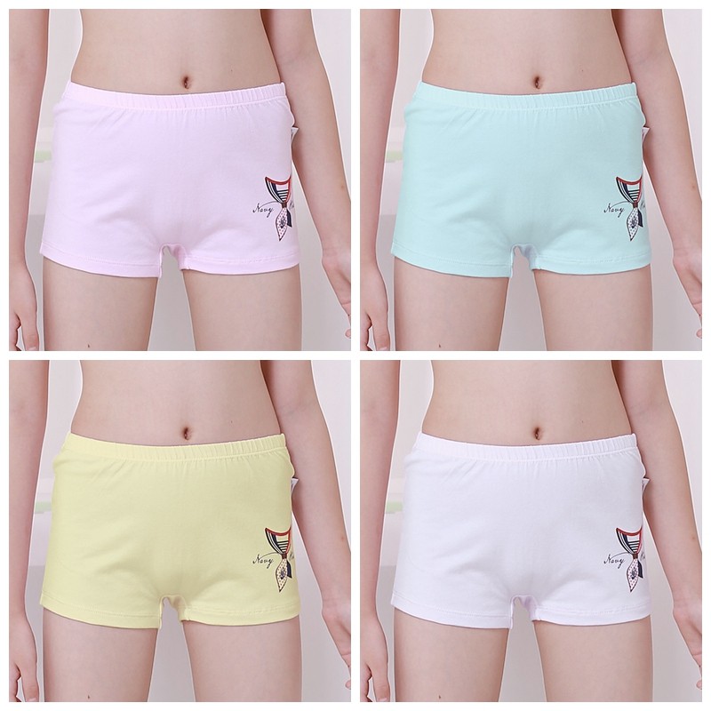 Children's 10yearold girl underwear girls cotton boxer cotton boxer 2