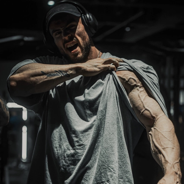 Vqt Shirt Vanquish Tsp Jose's Same Style Short-Sleeved Cotton Fitness Loose American-Style Drop-Shoulder Bodybuilding T-Shirt