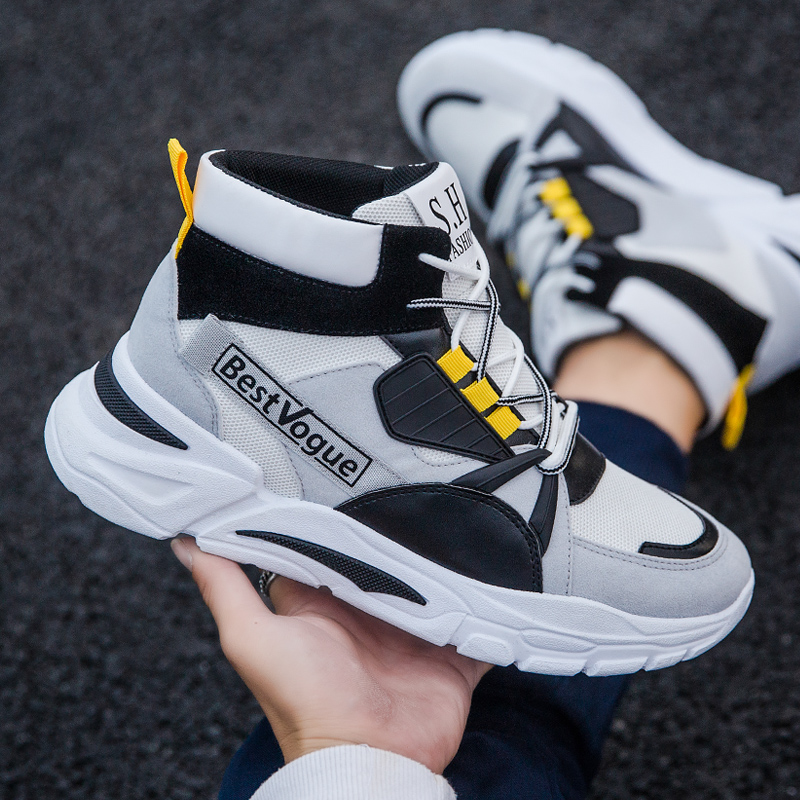 Men's shoes in autumn 2019 new Messi Gao Han Edition trend sports in winter in old tide shoes