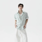 Рубашка, дизайнерский летний кардиган, свободный крой, тренд сезона