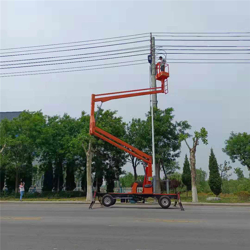 Mobile Lifter Qu Arm Diesel battery Aerial Work Bench Outdoor installation Lamp hydraulic advertising surveillance car