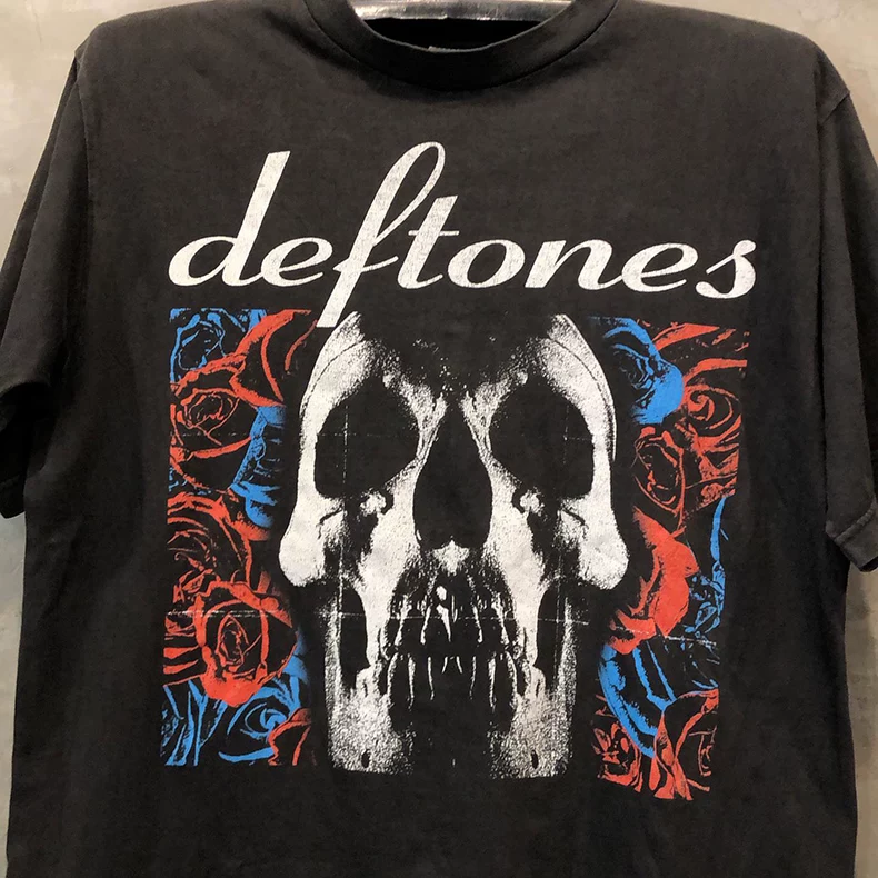 Metal brand trend retro short sleeve T-shirt for men and women, for beloved, oversize
