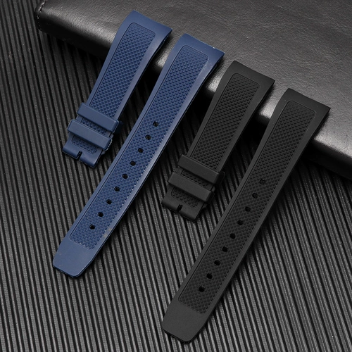 Совместимый ремешок для часов, силиконовые мужские часы, изогнутые аксессуары, 22мм