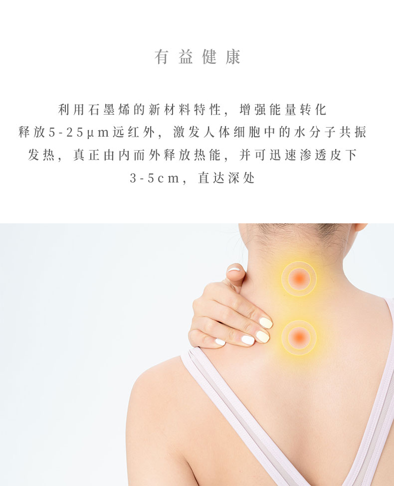 美亚销量第一 绿萌 高档石墨烯发热 仿羊绒围巾 移动护颈保暖 图5