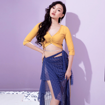 Magnificent solo show belly dance practice 2022 new spring and summer dance suit long dress for a long dress performance