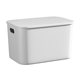 Miscellaneous storage box, toy snack storage basket, wardrobe dormitory storage box, household plastic storage box with lid