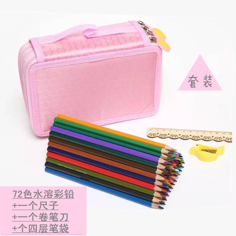 Hot 48 72 color water soluble lead painting graffiti color filled stationery suit beginning children's suit award gift