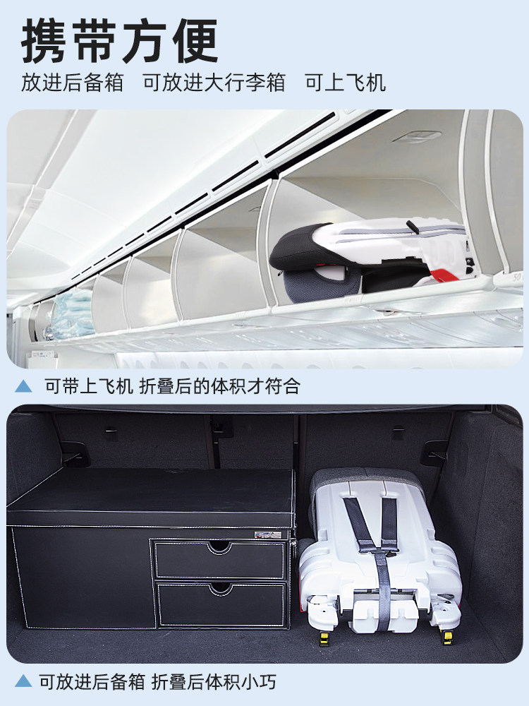 Innokids Kids Safety Seat for Cars, Suitable for Infants and Older Children from 9 Months to 12 Years Old, Simple and Portable