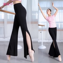 Pantalon de danse Microlakfork femme haute taille et corps élastique hypophysaire pratique de danse moderne Pantalon de Trompette