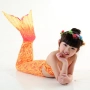 Trang phục nàng tiên cá bé gái Công chúa nhỏ nàng tiên cá đuôi bé gái quần áo bơi áo tắm trẻ em nàng tiên cá