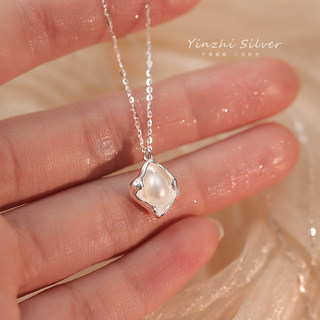S925 Silver Pearl Necklace for Women 2025 New Popular Style Light Luxury Exquisite Niche Design High-End Clavicle Chain Jewelry