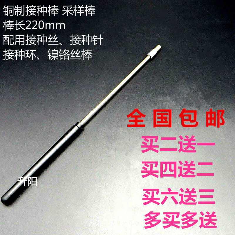 金属接种棒 铜棒镍铬丝合金接种环 棒+环 全铜接种棒接种丝买2送1