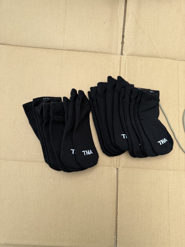 Canadian Tna Towel-Soled Black Women's Socks on Special Offer, Sizes 35/39 Available
