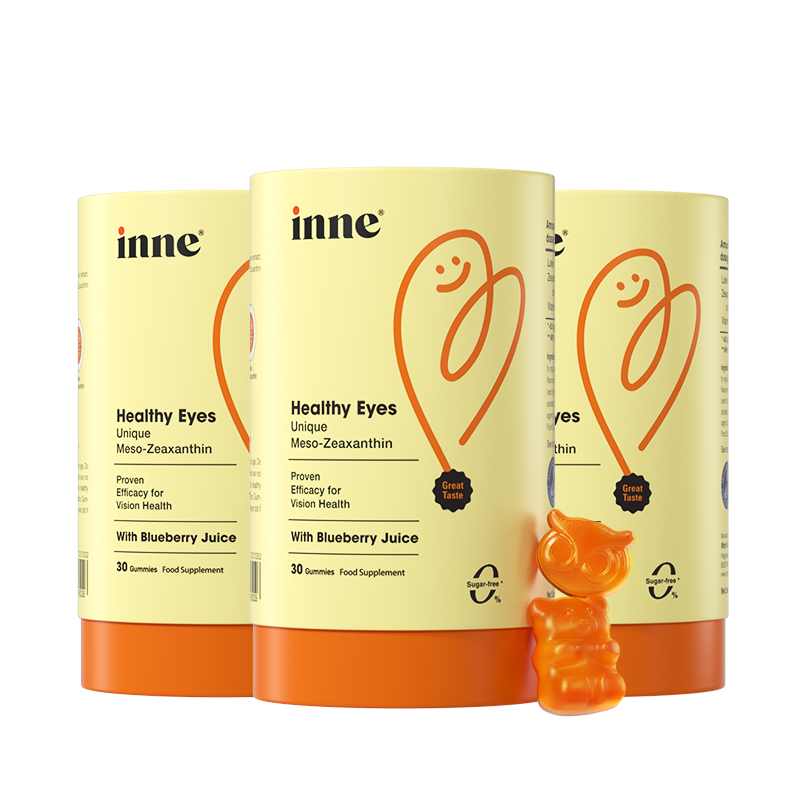 【自营】inne因你蓝光盾叶黄素软糖婴幼儿童保护视力蓝莓护眼30粒