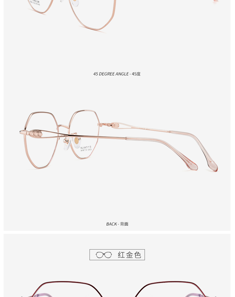 Montures de lunettes en Titane pur - Ref 3139247 Image 16