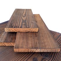 Carbonated Wood Board Carbonated Wood Wide Plate Large Plate Stair Tread Board Embalming Wood Burning Wood Solid Wood Tabletop Plate Fire Plate