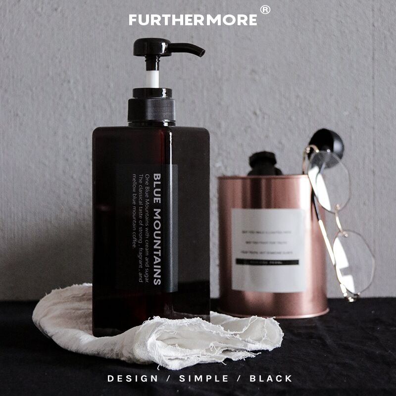 ins Nordic bath sub-bottling cold wind brown bottle hand sanitizer shampoo lotion sub-bottling props