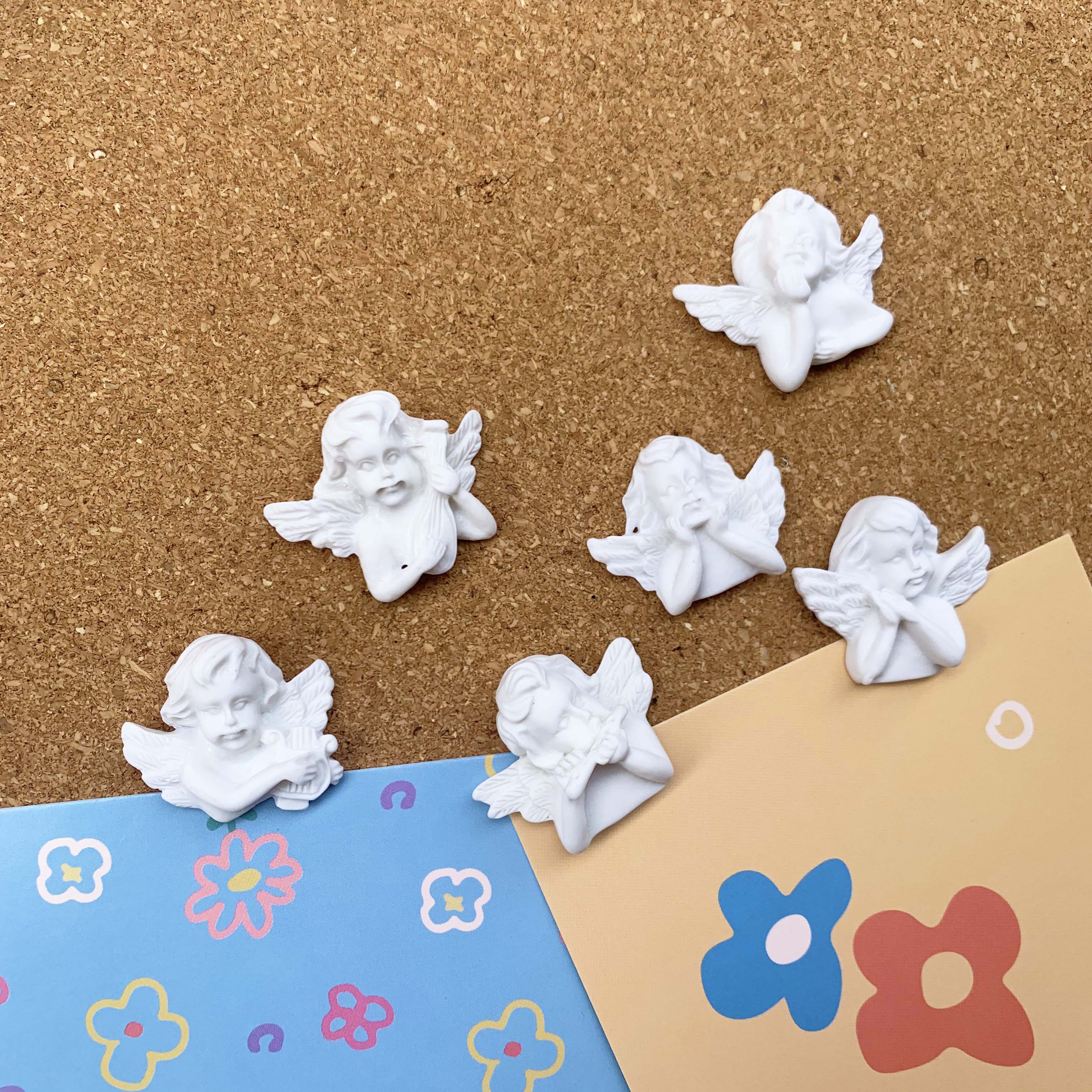 6 ins Baroque style Little Angels Tnail creative cute cork Remain message board felt cloth by nail photo wall