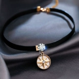 Японский чокер, ожерелье, короткая брендовая ретро цепочка до ключиц, популярно в интернете