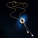 Высококлассный свитер из жемчуга, цепочка, длинное универсальное ожерелье, демисезонный модный аксессуар с кисточками, популярно в интернете, простой и элегантный дизайн