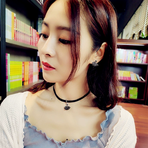 Лебедь, чокер, короткий аксессуар, в корейском стиле, популярно в интернете, простой и элегантный дизайн