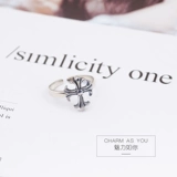 Кольцо, ретро креативный декор, серебро 925 пробы, на указательный палец, простой и элегантный дизайн, японские и корейские, популярно в интернете