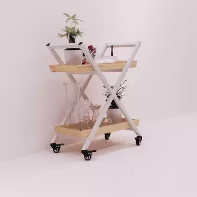 Dining cabinet Dining car Dining room wine rack Wine glass rack Wine cart Bar hand-held hotel dining plate collection car