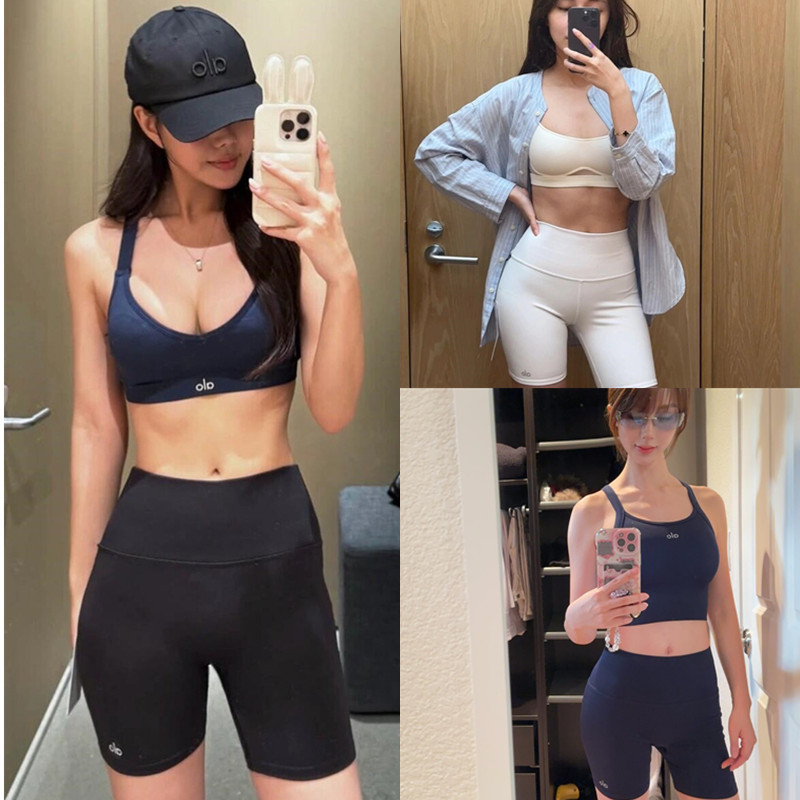 Classic Outlet Alo High-Waisted Hip-Lifting Tummy-Tucking Tight-Fitting Fitness Sports Yoga Shorts for Women Classic Outlet Alo High-Waisted Hip-Lifting Tummy-Tucking Tight-Fitting Fitness Sports Yoga Shorts for Women