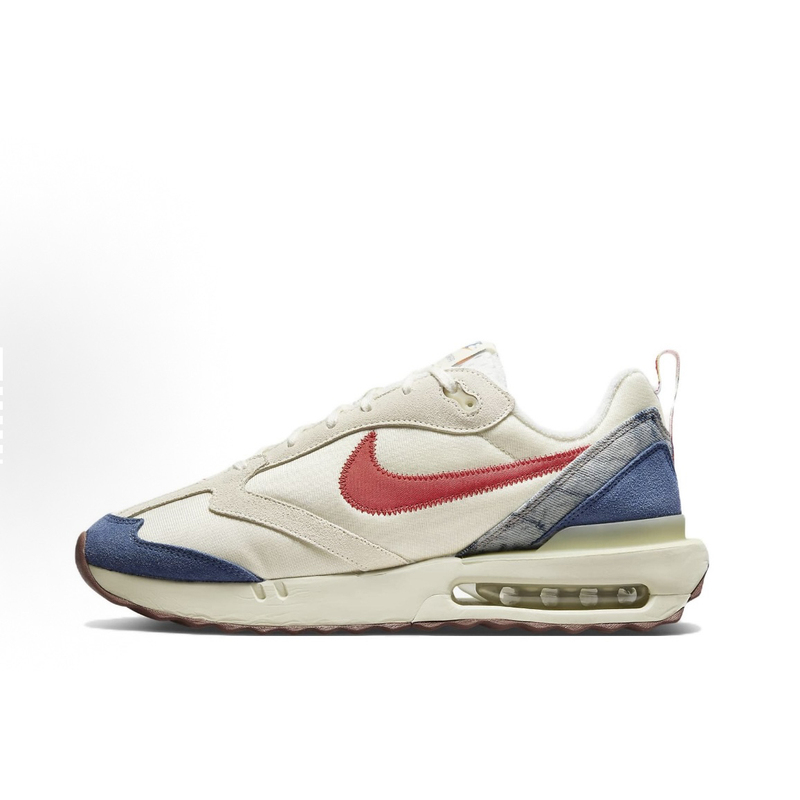 Nike Air Max Dawn Sports Lifestyle Casual Shoes for Men, Beige, Red, and Blue Dv1487-162