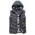 Áo thể thao mùa đông nam vest lỏng cộng với phân bón XL cotton vest dày dày không tay áo khoác thủy triều Áo vest cotton