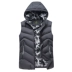 Áo thể thao mùa đông nam vest lỏng cộng với phân bón XL cotton vest dày dày không tay áo khoác thủy triều áo khoác mùa hè nam Áo vest cotton
