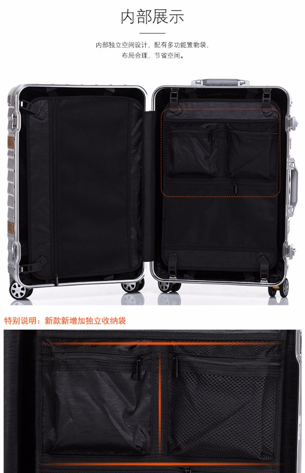 Xe đẩy retro chống trầy xước Hàn Quốc 29 triệu đồng cho bánh xe khung nhôm 24 inch vali vali nữ vali 26 hộp nội trú - Va li balo kéo