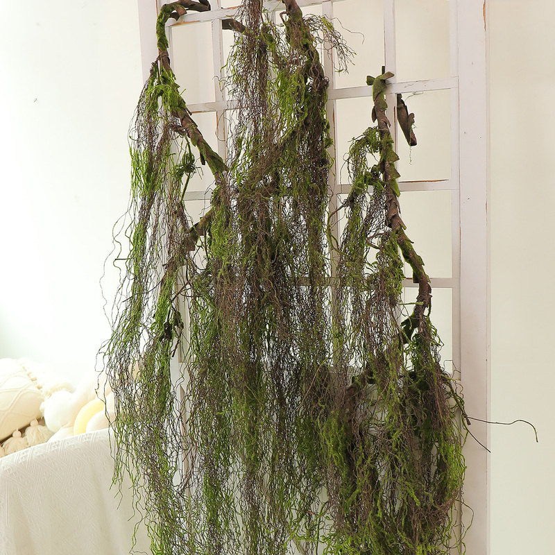 Artificial Tree Vines, Moss, Dead Vines, Forest-Style Floral Decorations, Fake Vines, Moss, Green Plants, Engineering Landscaping Branches
