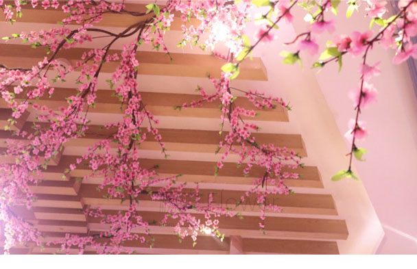 Mô phỏng hoa đào cành đào hoa đào cành nhựa đào cánh hoa nhân tạo hoa giả cây đào đỏ mận phòng khách trang trí hoa giả - Hoa nhân tạo / Cây / Trái cây lá giả trang trí