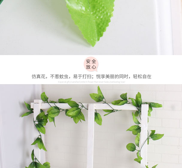 Mô phỏng mây lá giả lá trần trang trí hoa hồng nhựa hoa cây nho hoa treo tường lá xanh hoa giả - Hoa nhân tạo / Cây / Trái cây chậu hoa giả