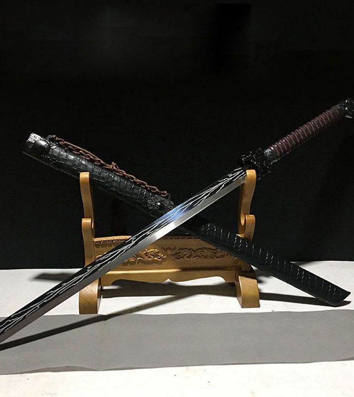 Tang Hengdao Longquan town house sword vibrato sword long version embroidered spring outdoor knife self-defense cold weapon not edged