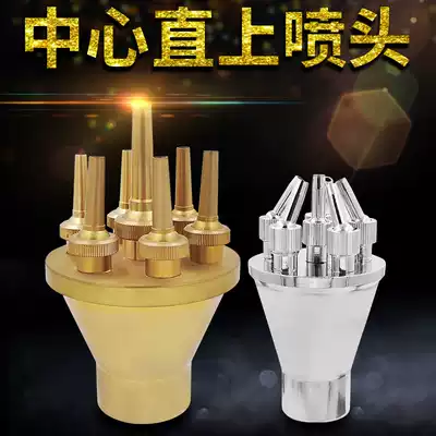 All copper 304 stainless steel center straight-up nozzle collecting straight-up nozzle water landscape garden rockery nozzle
