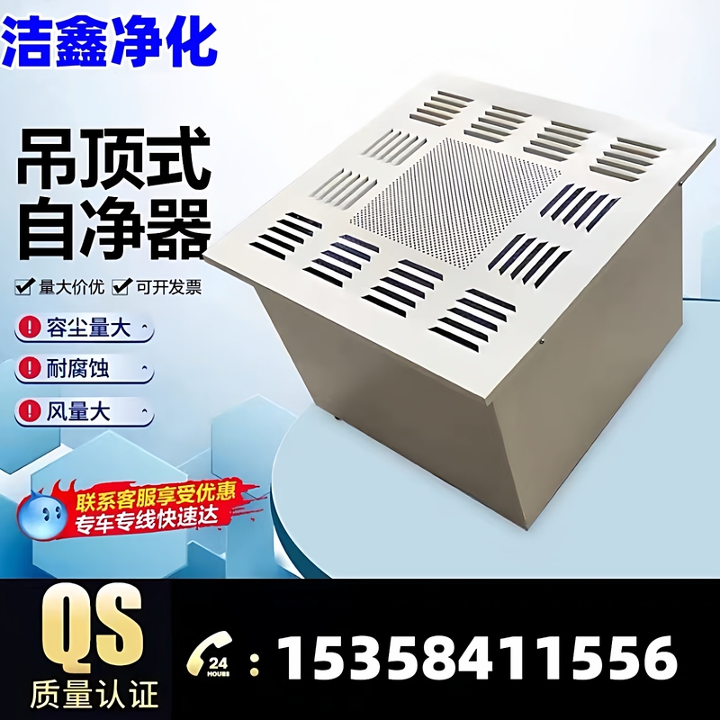 Ceiling-Mounted Air Purifier with High-Efficiency Filter for Sterile Laboratories, Industrial Ffu Fan for Clean Rooms