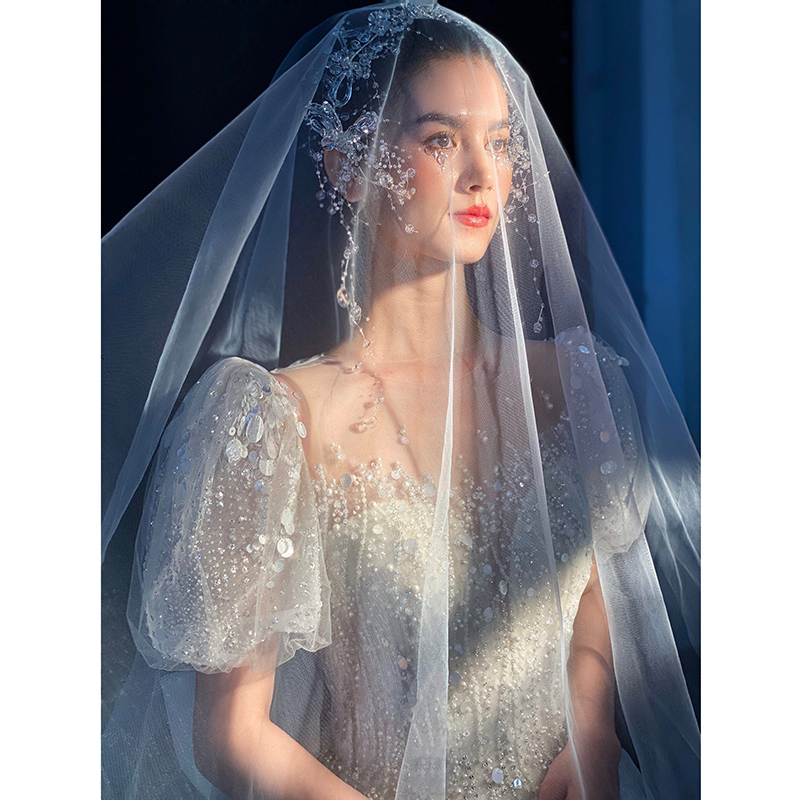 Elite summer starry sky for bride for princess, 2021 collection, bright catchy style, suitable for teen