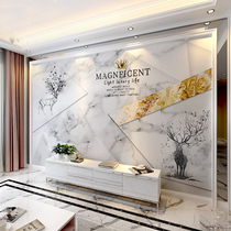 3D geometric Nordic TV Background Bamboo Wood Fiber Integrated Wall Panel Modern Brief sofa Film and TV Fast-fit wall panel