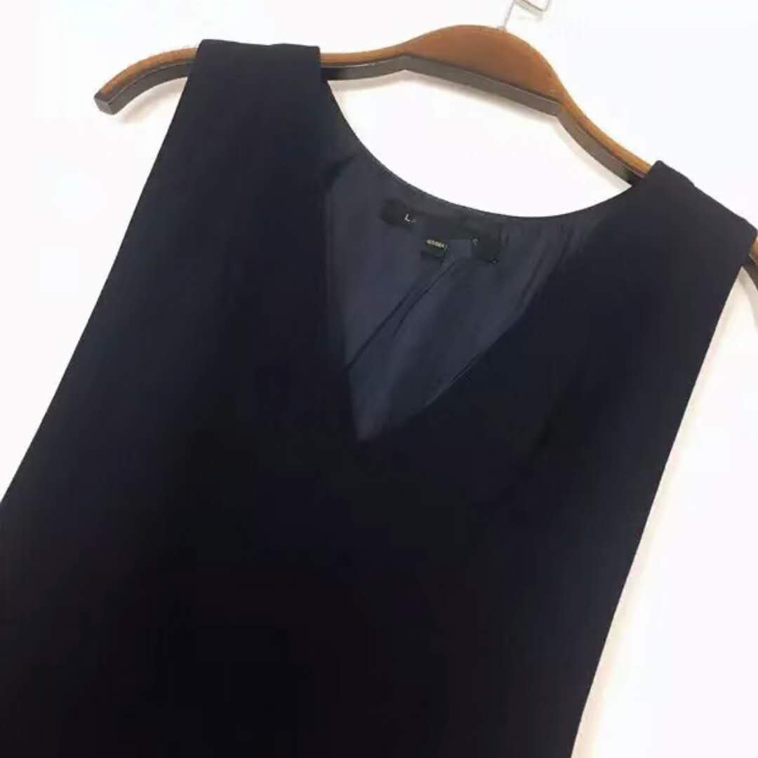 Mùa xuân 2018 mới của phụ nữ mới màu xanh gió OL váy voan